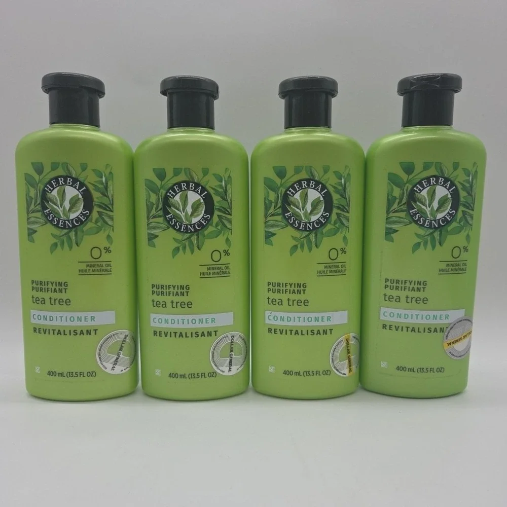 NEW Lot Of 4 Herbal Essences Tea Tree Purifying Conditioner 13.5 fl oz Each